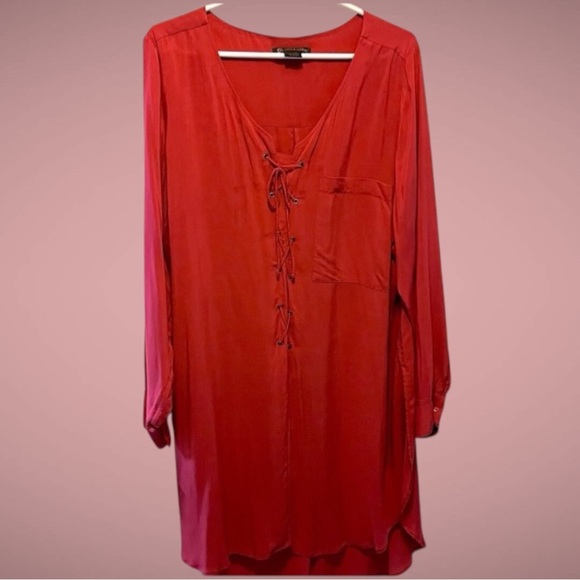 Love & Legend Red Tunic Dress~Size 14 - Picture 10 of 11